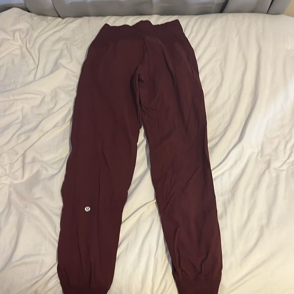 Maroon Lululemon dance studio joggers - Picture 2 of 3